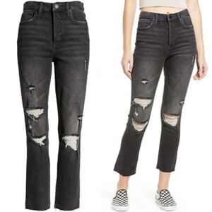 ❤️ BLANK NYC HIGH RISE MADISON SLIM CROP DISTRESSED JEANS, 4 (27)
